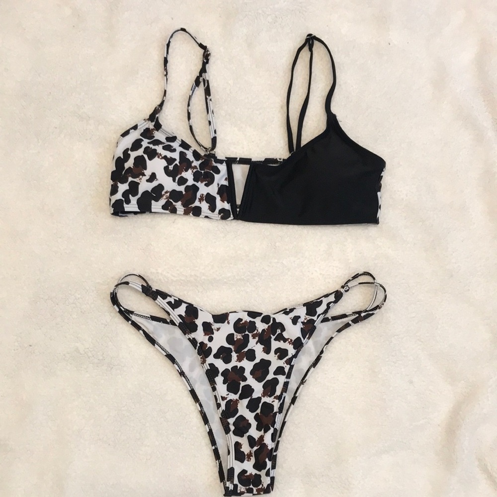 Romwe Cheetah/Black Cheeky Bikini!